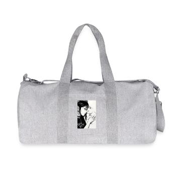 Goth Kitty Porträt - Recycelte Canvas-Sporttasche von Stanley/Stella - Grau meliert - Vorne
