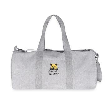 Can I Pet That Dog Bear Meme Funny Dog - Sac de sport en toile recyclée Stanley/Stella - gris chiné - Devant