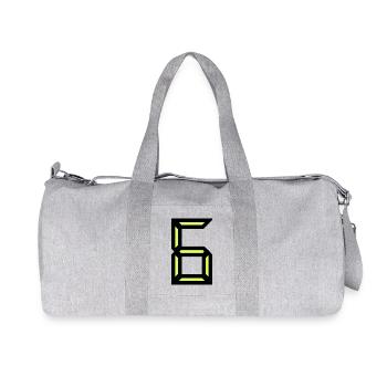 6. HAPPY BIRTHDAY. JOYEUX ANNIVERSAIRE - Sac de sport en toile recyclée Stanley/Stella - gris chiné - Devant