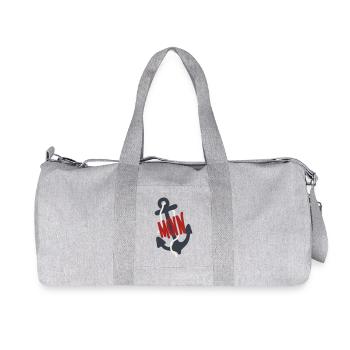 Anker - Recycelte Canvas-Sporttasche von Stanley/Stella - Grau meliert - Vorne