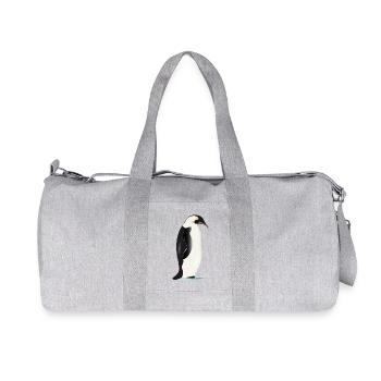 Élégant pingouin graphique sur glace - Sac de sport en toile recyclée Stanley/Stella - gris chiné - Devant