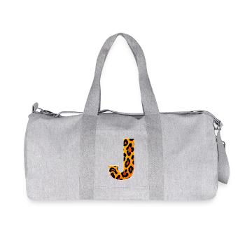 LeopardJ Buchstabe - Recycelte Canvas-Sporttasche von Stanley/Stella - Grau meliert - Vorne
