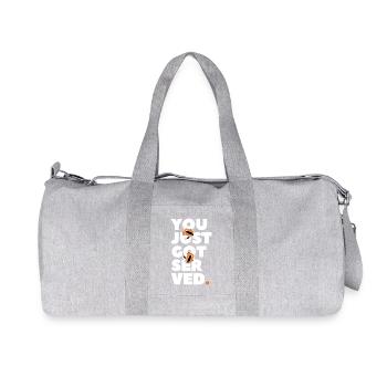 Tu viens de te faire servir au volley-ball audacieux - Sac de sport en toile recyclée Stanley/Stella - gris chiné - Devant