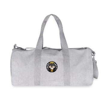 Bière hérisson - Sac de sport en toile recyclée Stanley/Stella - gris chiné - Devant