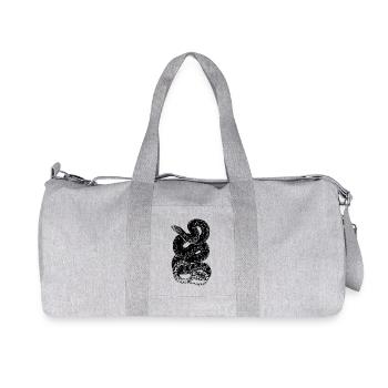 serpent - Sac de sport en toile recyclée Stanley/Stella - gris chiné - Devant