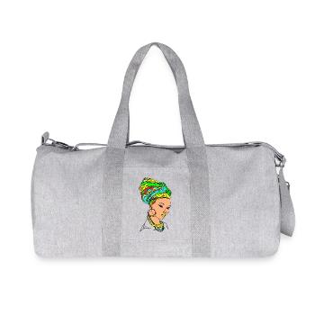 Afrique - beauté africaine - Sac de sport en toile recyclée Stanley/Stella - gris chiné - Devant