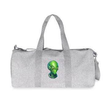 Tête de cyborg extraterrestre cool - Sac de sport en toile recyclée Stanley/Stella - gris chiné - Devant