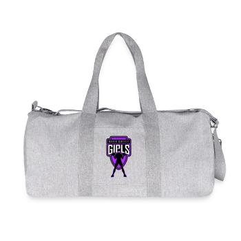 filles_jamais_tranquilles_unies - Sac de sport en toile recyclée Stanley/Stella - gris chiné - Devant