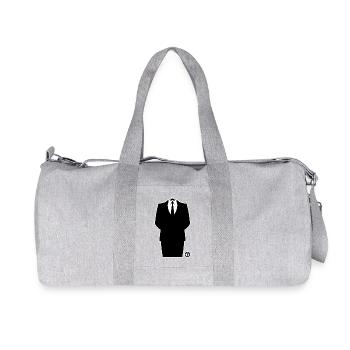 Anon Suit – Anonymous Hacker Collective Statement - Recycled Canvas Sports Bag by Stanley/Stella - heather grey - Front