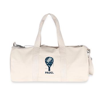 Raquette de Padel - Padeliste - Sac de sport en toile recyclée Stanley/Stella - blanc naturel - Devant