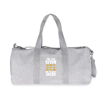 You Can Never Have Too Many Tacos - Recycled Canvas Sports Bag by Stanley/Stella - heather grey - Front