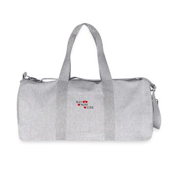 Saying Mother's Day Best Mom in the World Mother's Day Mom - Recycled Canvas Sports Bag by Stanley/Stella - heather grey - Front