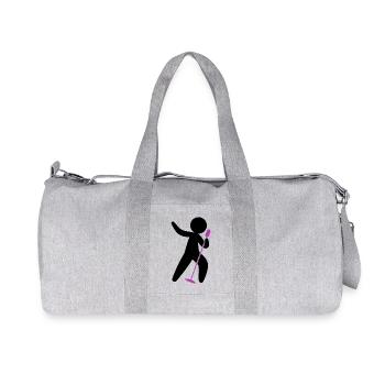 Pop star - Sac de sport en toile recyclée Stanley/Stella - gris chiné - Devant