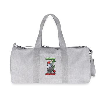 ROHKOST LEBEN AM LIMIT - Recycelte Canvas-Sporttasche von Stanley/Stella - Grau meliert - Vorne