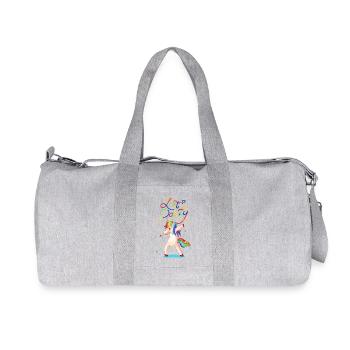 Let's party Dancing Unicorn - Unicorn Lovers - Recycled Canvas Sports Bag by Stanley/Stella - heather grey - Front