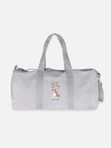 Let's party Dancing Unicorn - Unicorn Lovers - Recycelte Canvas-Sporttasche von Stanley/Stella - Grau meliert