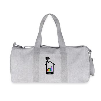 Meilleurs résultats graphique coloré dans smartphone - Sac de sport en toile recyclée Stanley/Stella - gris chiné - Devant