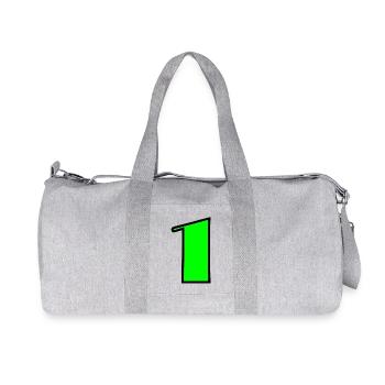 1. 1 AN. 1er ANNIVERSAIRE. ANNIVERSAIRE 1 AN - Sac de sport en toile recyclée Stanley/Stella - gris chiné - Devant