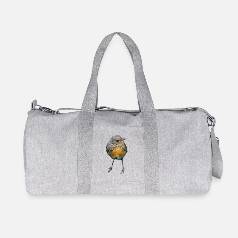 Vogel - Recycelte Canvas-Sporttasche von Stanley/Stella - Grau meliert