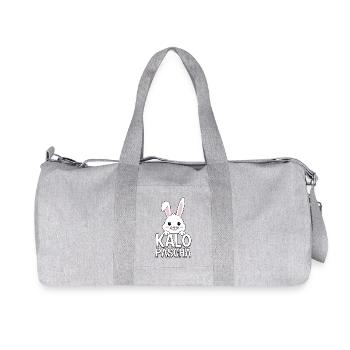 Kalo Pascha Lapin de Pâques grec orthodoxe - Sac de sport en toile recyclée Stanley/Stella - gris chiné - Devant