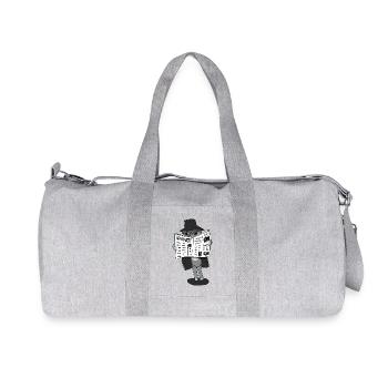 Llama Undercover - Recycled Canvas Sports Bag by Stanley/Stella - heather grey - Front