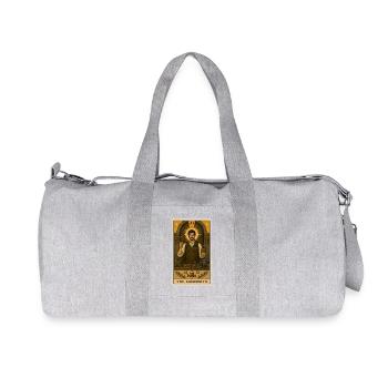 Serrurier | Château du Tarot - Sac de sport en toile recyclée Stanley/Stella - gris chiné - Devant