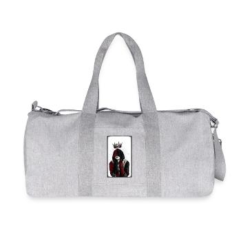 Ténèbres royales sur le filet - Sac de sport en toile recyclée Stanley/Stella - gris chiné - Devant