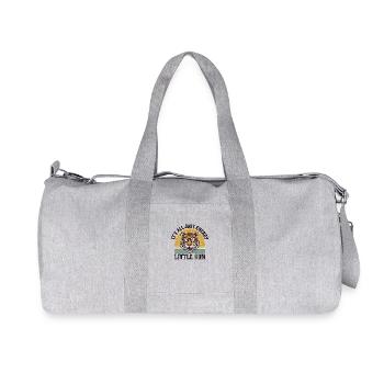 Tiger with sunglasses and sunset - Recycled Canvas Sports Bag by Stanley/Stella - heather grey - Front