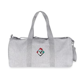 Ours polaire Noël Ours polaire cool - Sac de sport en toile recyclée Stanley/Stella - gris chiné - Devant