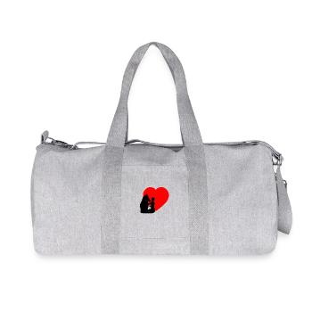 Cheval - Sac de sport en toile recyclée Stanley/Stella - gris chiné - Devant