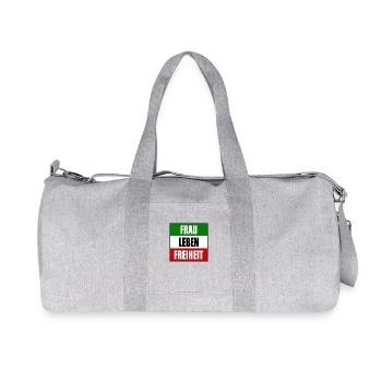 Frau leben freiheit - Recycelte Canvas-Sporttasche von Stanley/Stella - Grau meliert - Vorne