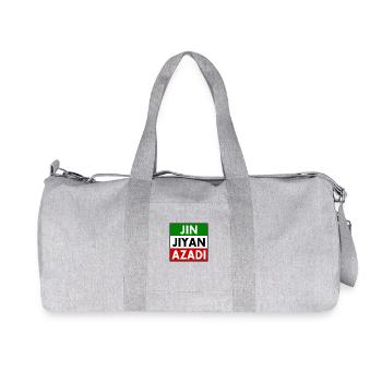 jin jiyan azadi - Recycelte Canvas-Sporttasche von Stanley/Stella - Grau meliert - Vorne