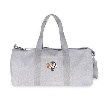 Pingouin Karaté Arts Martiaux Arts Martiaux - Sac de sport en toile recyclée Stanley/Stella - gris chiné - Devant