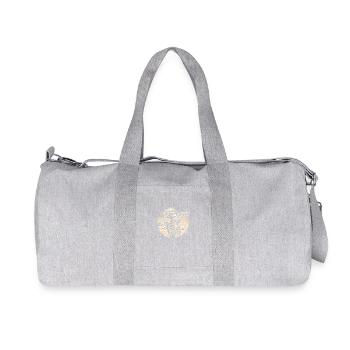 Silent Scream Skelett Kunstdesign - Recycelte Canvas-Sporttasche von Stanley/Stella - Grau meliert - Vorne