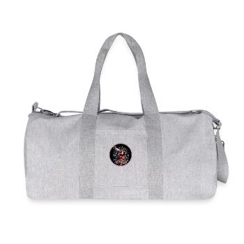 Bonne Année teckel drôle célèbre le réveillon du Nouvel An - Sac de sport en toile recyclée Stanley/Stella - gris chiné - Devant