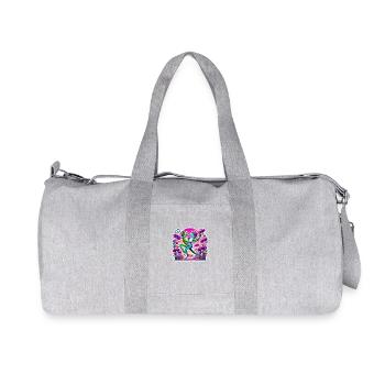 Grenouilles dansant sous les champignons - Sac de sport en toile recyclée Stanley/Stella - gris chiné - Devant