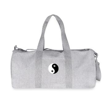 Symbole Yin Yang - Sac de sport en toile recyclée Stanley/Stella - gris chiné - Devant