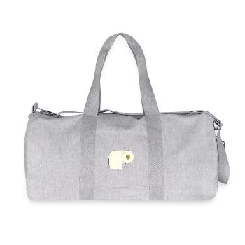 Minimalistische Toilettenpapierrolle - Recycelte Canvas-Sporttasche von Stanley/Stella - Grau meliert - Vorne