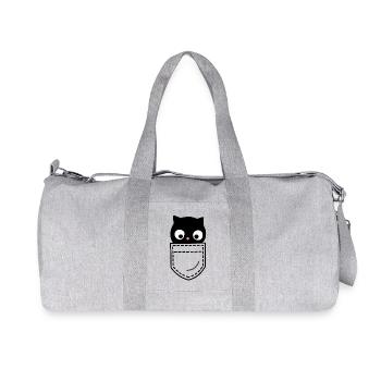 Chat Chats - Sac de sport en toile recyclée Stanley/Stella - gris chiné - Devant