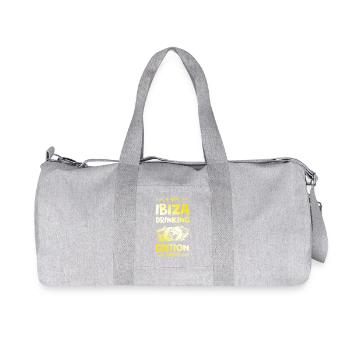 Dicton de consommation d’alcool à Ibiza - Sac de sport en toile recyclée Stanley/Stella - gris chiné - Devant