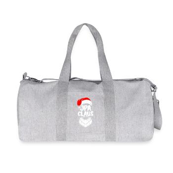 Noël Père Noël Grand-père Noël - Sac de sport en toile recyclée Stanley/Stella - gris chiné - Devant