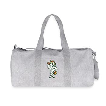Unicorn American Football Power-Maskottchen - Recycelte Canvas-Sporttasche von Stanley/Stella - Grau meliert - Vorne