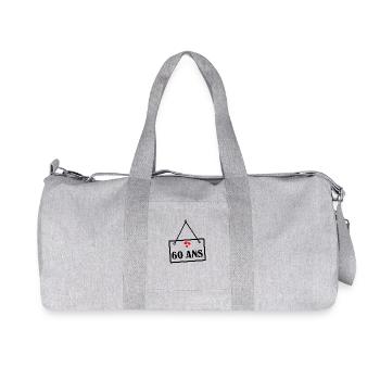 60 YEARS. 60th ANNIVERSARY. ANNIVERSARY 60 YEARS. Ann - Recycled Canvas Sports Bag by Stanley/Stella - heather grey - Front