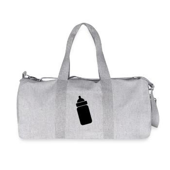 Image de teinte transparente du biberon - Sac de sport en toile recyclée Stanley/Stella - gris chiné - Devant