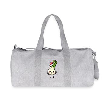 Nikolauch Kawaii Leek - Recycled Canvas Sports Bag by Stanley/Stella - heather grey - Front