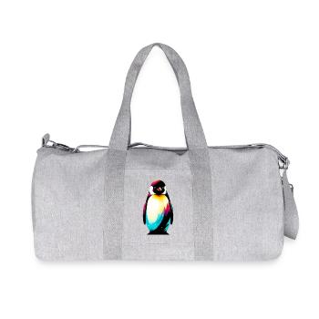 Pinguin - Recycelte Canvas-Sporttasche von Stanley/Stella - Grau meliert - Vorne