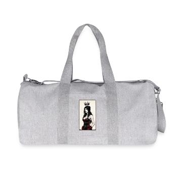 Gothic Queen in Corset - Recycled Canvas Sports Bag by Stanley/Stella - heather grey - Front