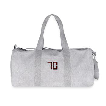 70 YEARS. 70TH ANNIVERSARY. BIRTHDAY 70 YEARS. 70 - Recycled Canvas Sports Bag by Stanley/Stella - heather grey - Front
