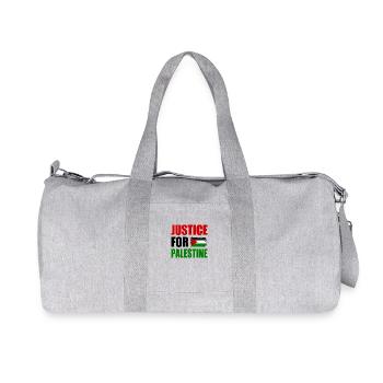 justice for palestine - Recycelte Canvas-Sporttasche von Stanley/Stella - Grau meliert - Vorne