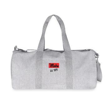 MASTER. MASTER. THANK YOU. THANK YOU MASTER - Recycled Canvas Sports Bag by Stanley/Stella - heather grey - Front